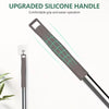 Close-up of an upgraded silicone handle on a telescopic duster for high reach cleaning.