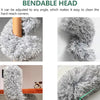 A fluffy, gray, bendable head duster used for cleaning hard-to-reach corners.