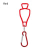 Red durable glove clip with an ergonomic buckle for work safety