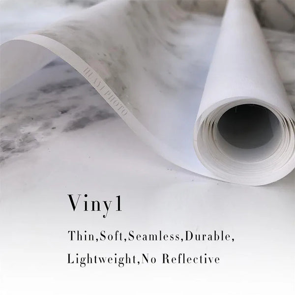 Roll of thin, soft, seamless, durable, lightweight, non-reflective photo paper for backdrops