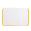 White ironing protection mesh pad with a yellow border