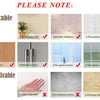 A graphic showing applicable and inapplicable types for laundry jar and bottle labels, including surfaces like paint, wallpap