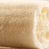 A roll of natural loofah sponge for bath and kitchen use.