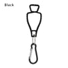 Black durable glove clip with an ergonomic buckle for work safety