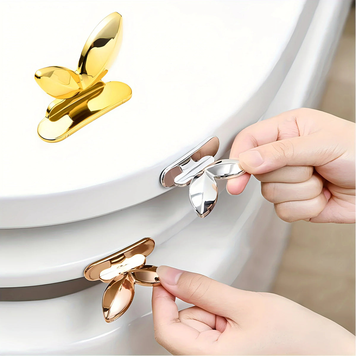 One-Piece Toilet Seat Lifter with Touchless Flush