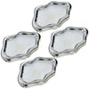 Silver cloud-shaped jewelry organizer tray with a glossy finish