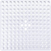 White non-slip shower mat with numerous suction cups for a wet surface
