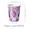 A white paper cup featuring a portrait of a K-Pop idol for birthday party decor.