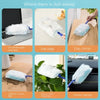 Various applications of disposable electrostatic duster refills including household appliance dust, pet hair, gap corners, ca