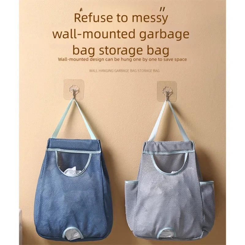 Wall Mounted Garbage Bag Storage Organizer