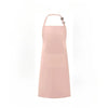Unisex black water-resistant bib apron with pockets