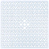 A clear, non-slip shower mat with numerous suction cups is shown on a white background.