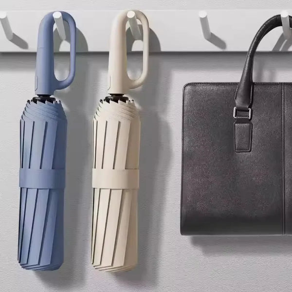 Heavy-Duty Automatic Folding Windproof Umbrella
