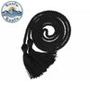 Black graduation honor cord with tassel ends coiled for display