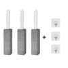 A set of heavy duty pumice cleaning scrubber sticks in gray and white with a plus sign symbol.