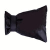 Black reusable insulated faucet cover with a black strap