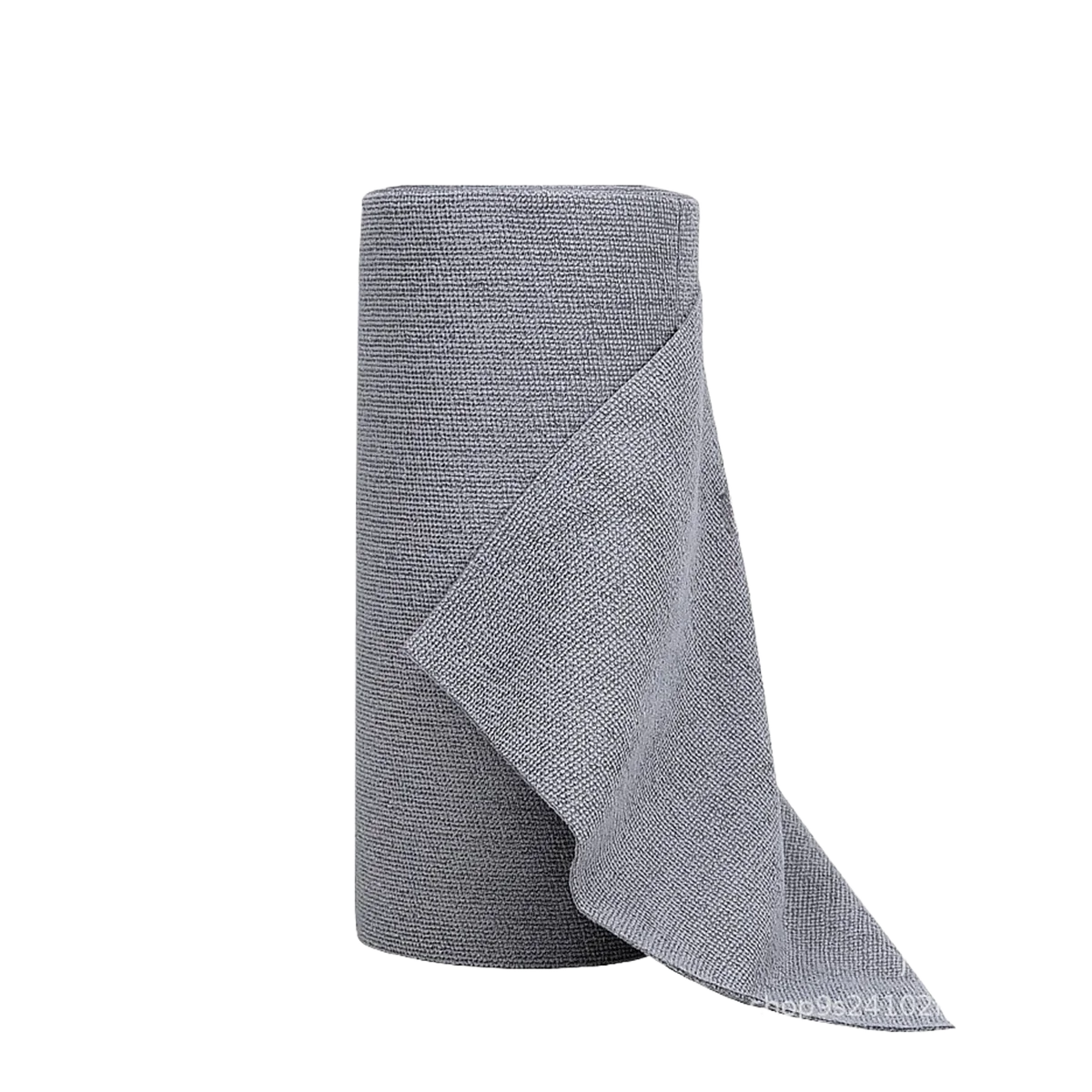 A roll of reusable multi-surface cleaning wipes shown partially unwrapped against a black background.