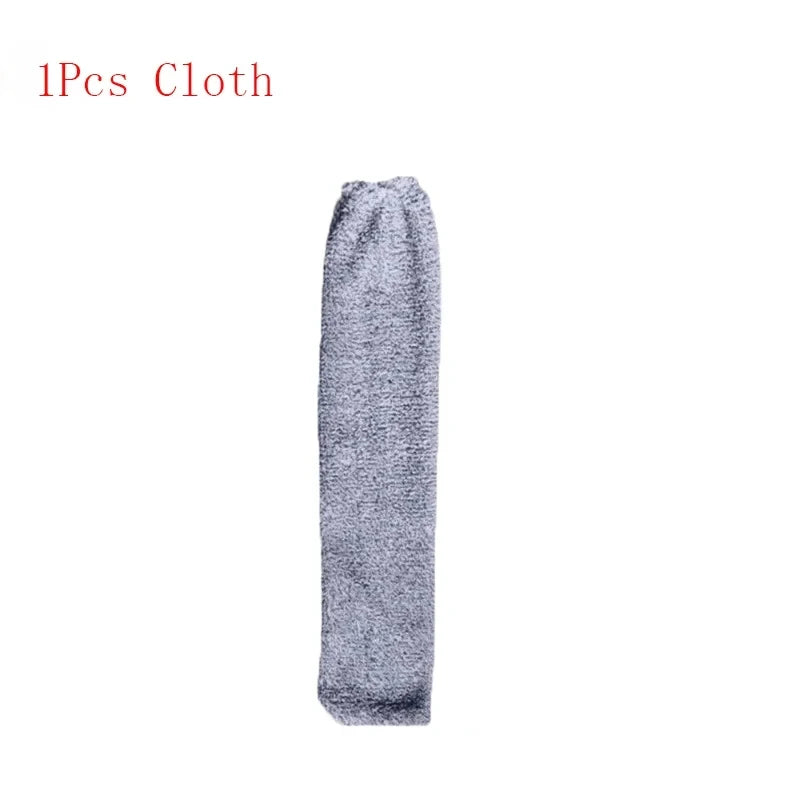 A single gray telescopic microfiber duster with a cylindrical handle.