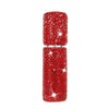 A pair of red glitter diamond glass perfume spray bottles.