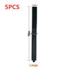 Five black heavy-duty nylon cord and hose organizer straps, measuring 16 inches long.