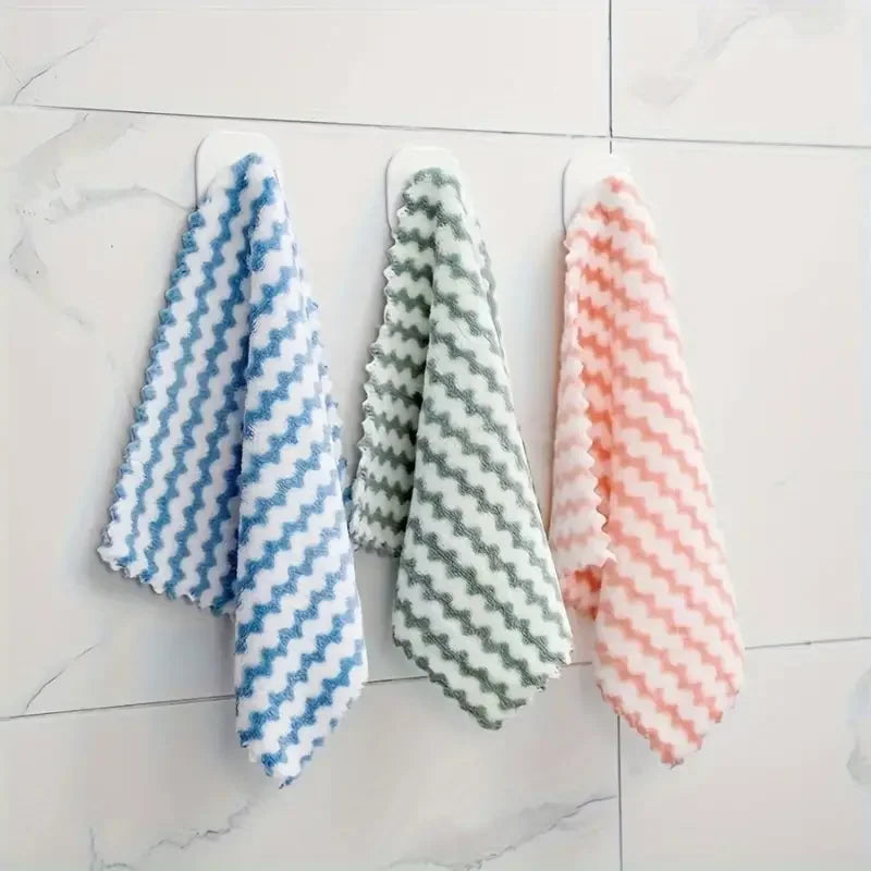 Thickened Coral Fleece Cleaning Cloths