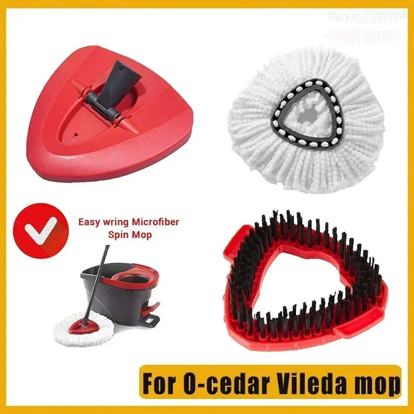 Rote Mikrofasermotor-Tuchkopf-Ersatz für O-cedar Vileda Wischmopp