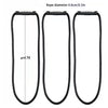 Three black heavy-duty hook and loop cord and hose organizer straps shown side by side