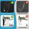 Image showing self-adhesive rotating wall hooks and storage hooks with various features like rust resistance and strong holdi