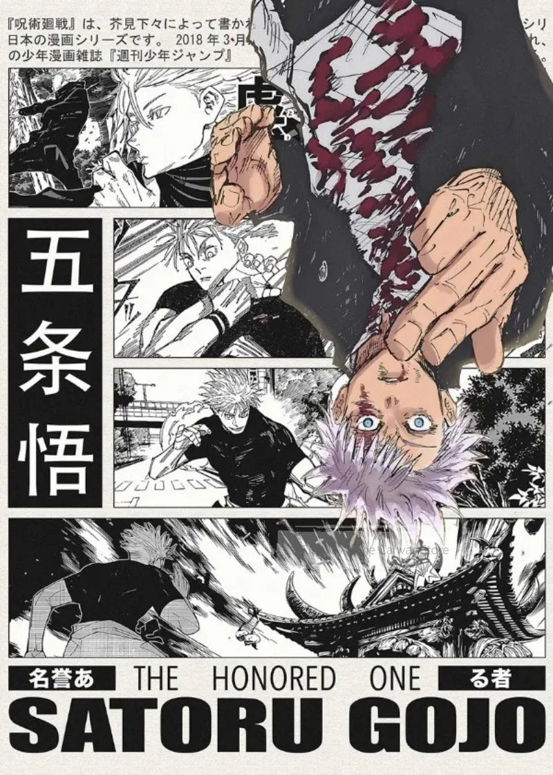 A manga cover featuring a character with spiky purple hair and a hand, titled Five Gods.
