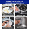 Demonstration of multifunctional scratch-resistant cleaning cloths used for cleaning ceramic cookware, gas range, glass cups,
