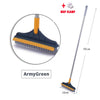 ArmyGreen mop clamp and cleaning brush with a 101cm handle and a 23cm head for deep cleaning