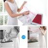 A woman is shown using mesh laundry bags to wash delicate fabrics in a washing machine.