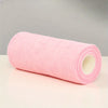 A roll of pink reusable microfiber cleaning cloths.