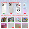 A set of silicone suction cup phone stands for hands-free viewing, showing compatibility with smooth surfaces like phone case