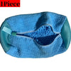A blue textured storage bag for shoes, likely part of a multi-use cleaning set.