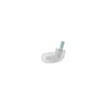 A light blue bucket cleaning brush with a stainless steel handle and water dispenser.