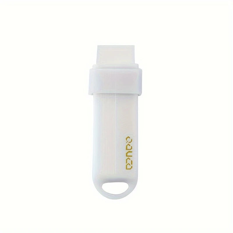 A white reusable household stain remover eraser with a handle.