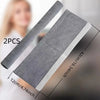 Two oil-proof refrigerator handle covers for oven and microwave in gray.