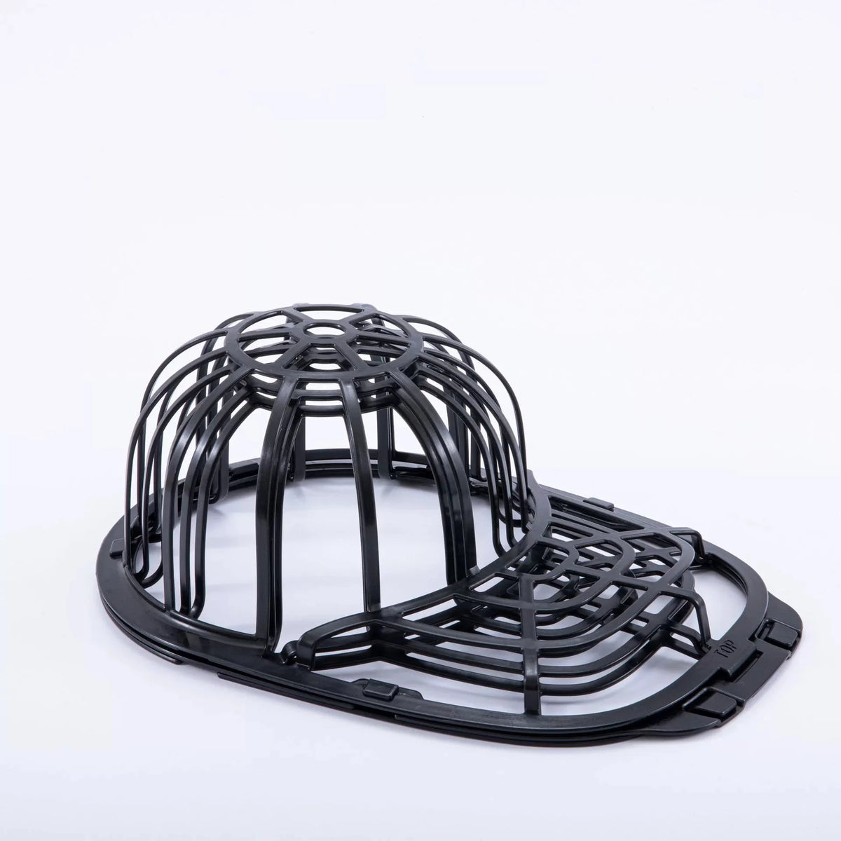 Schwarze Haken-Aufhänger-Hut-Halterung zum Aufhängen und Trocknen von Baseballcaps.