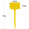 Yellow T-shaped plant marker with a 5.5cm wide head and a 15cm long stem.