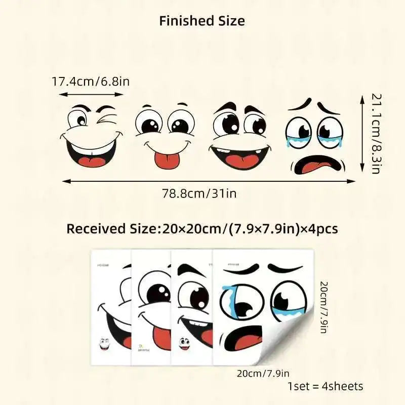 Finished and received sizes of funny cartoon toilet lid decals for bathroom decor