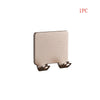 A single aluminum shaving razor storage rack with a rectangular body and mounting tabs.