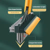 A close-up of a yellow handle holding a black scrubbing brush with one-shaped and V-shaped bristles for deep cleaning