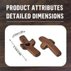 Dos cruces de oración de madera mostrando dimensiones detalladas para manualidades o medición.