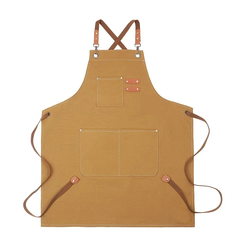 Durable Lightweight Kitchen Apron with Tool Pockets