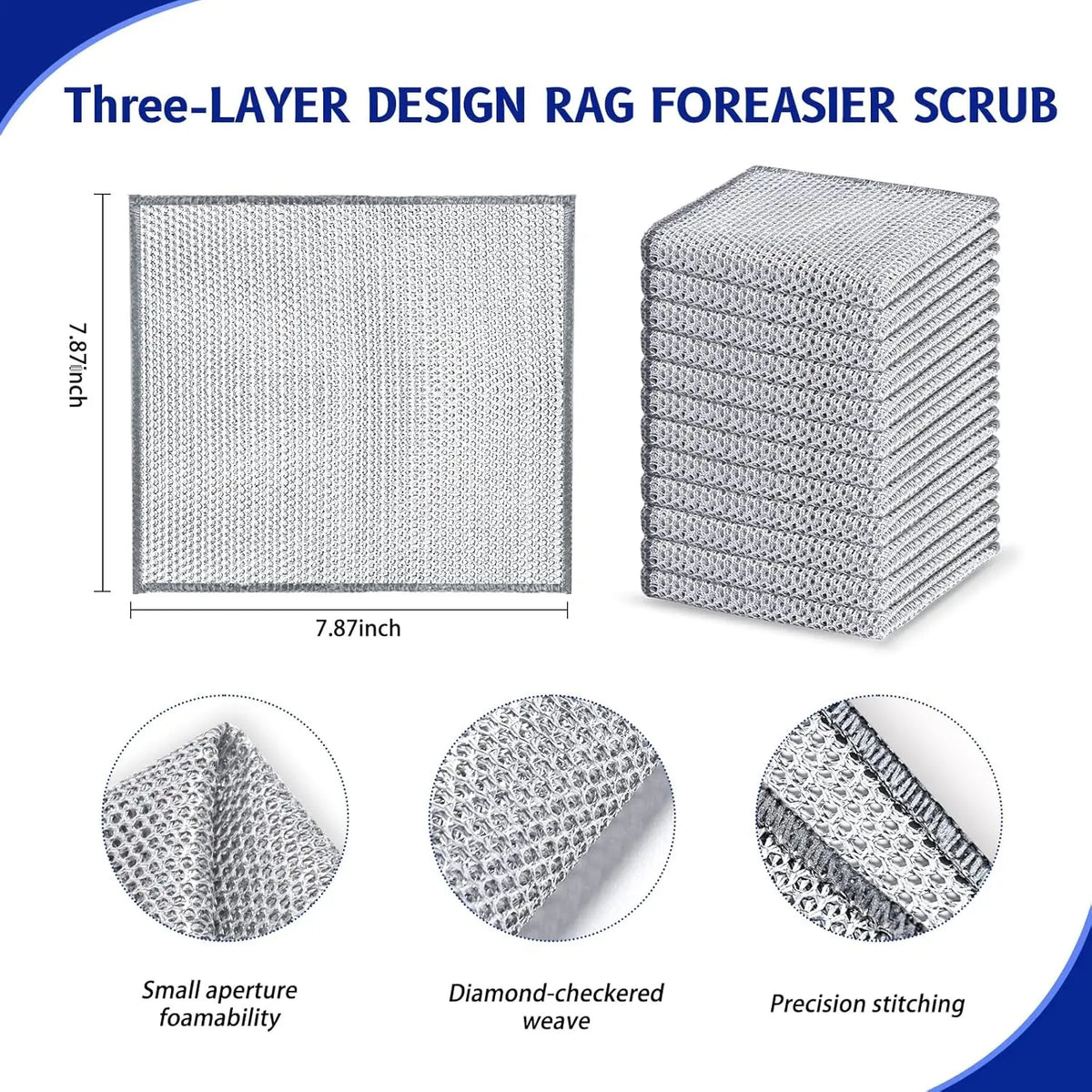 Thickened Steel Wire Cleaning Cloths