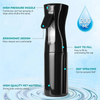 A black multi-functional handheld spray bottle with a high-pressure nozzle and ergonomic design.