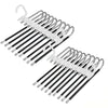 Stainless steel multi-layer hangers for clothes in black and white