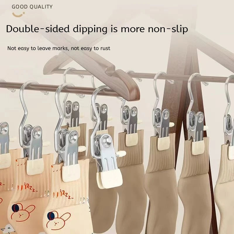 Stainless Steel Multi-function Clothespins for Clothes Organization