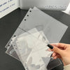 A set of 10 clear plastic sheets for a butterfly design photo album